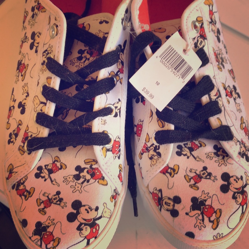 Mickey Mouse Tennis Shoes Disney Size 10